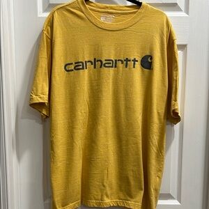 Carhartt Yellow Short Sleeve Tee with Logo